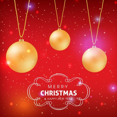 Merry Christmas and Happy New year celebration designのイラスト素材
