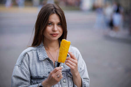The crunch is perfect, the sweetness is even better, and the flavor is so rich. quite like freshly-cooked corn on the cob.の写真素材