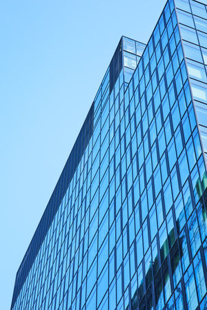 Modern office building. Architectural detail of modern skyscrapers.の写真素材