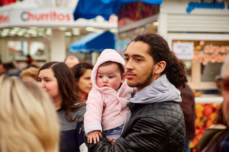 CORROIOS, SEIXAL, SETUBAL, LISBON METROPOLITAN AREA, PORTUGAL - JANUARY, 2018. Chocolate Fair of Corroios is a popular annual event. Feira do chocolate.のeditorial素材