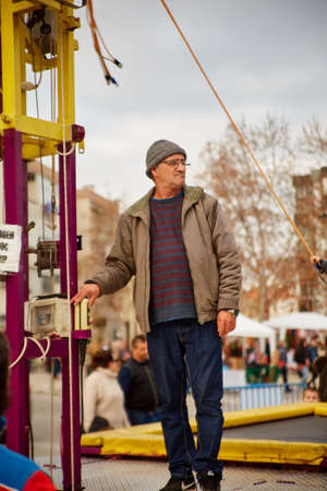 CORROIOS, SEIXAL, SETUBAL, LISBON METROPOLITAN AREA, PORTUGAL - JANUARY, 2018. Chocolate Fair of Corroios is a popular annual event. Feira do chocolate.のeditorial素材