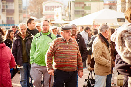 CORROIOS, SEIXAL, SETUBAL, LISBON METROPOLITAN AREA, PORTUGAL - JANUARY, 2018. Chocolate Fair of Corroios is a popular annual event. Feira do chocolate.のeditorial素材