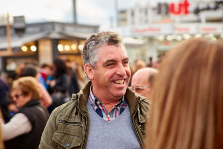 CORROIOS, SEIXAL, SETUBAL, LISBON METROPOLITAN AREA, PORTUGAL - JANUARY, 2018. Chocolate Fair of Corroios is a popular annual event. Feira do chocolate.のeditorial素材