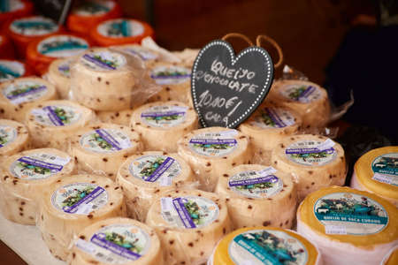 CORROIOS, SEIXAL, SETUBAL, LISBON METROPOLITAN AREA, PORTUGAL - JANUARY, 2018. Chocolate Fair of Corroios is a popular annual event. Feira do chocolate.のeditorial素材