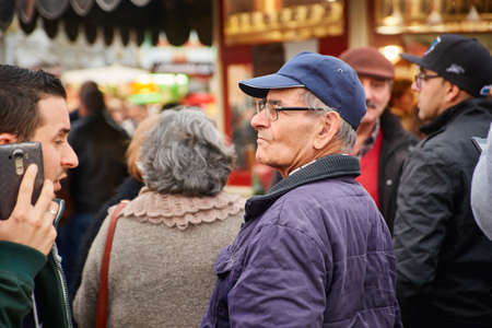 CORROIOS, SEIXAL, SETUBAL, LISBON METROPOLITAN AREA, PORTUGAL - JANUARY, 2018. Chocolate Fair of Corroios is a popular annual event. Feira do chocolate.のeditorial素材