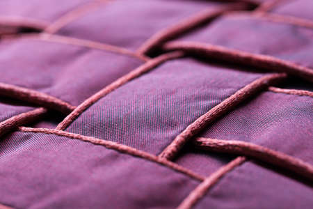 Surface pattern of a violet colored pillowの写真素材