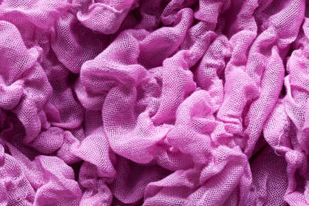 Closeup of an pink textile blanketの写真素材