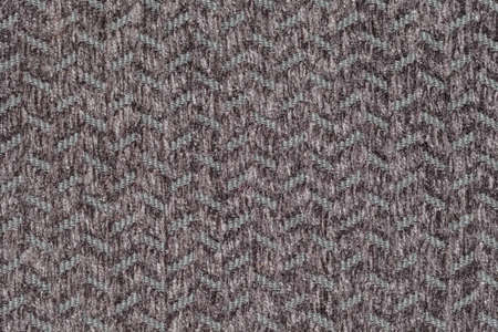 Furniture cover made of brown fur and white base with zigzag style
