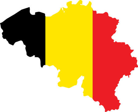 vector map of the Belgiumのイラスト素材