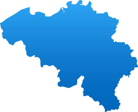 vector map of the Belgiumのイラスト素材