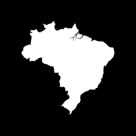 vector map of the Brazilのイラスト素材