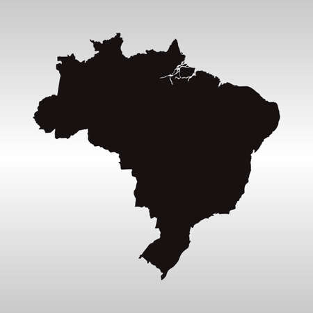 vector map of the Brazilのイラスト素材