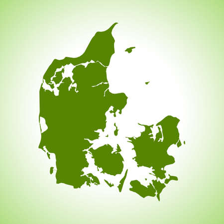 vector map of the Denmarkのイラスト素材