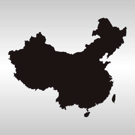 vector map of the Chinaのイラスト素材