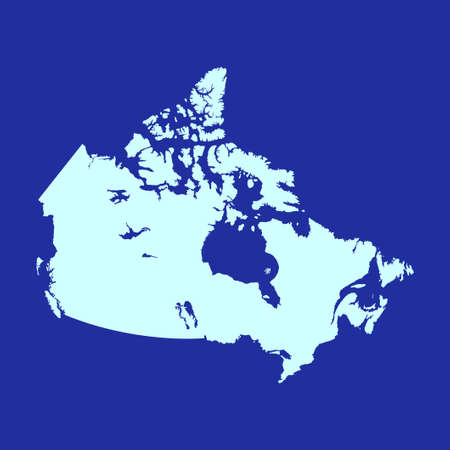 vector map of the Canadaのイラスト素材