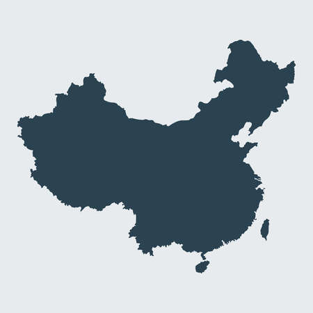 vector map of the Chinaのイラスト素材