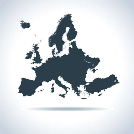vector map of the Europeのイラスト素材