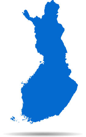 vector map of the Finlandのイラスト素材