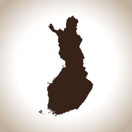vector map of the Finlandのイラスト素材