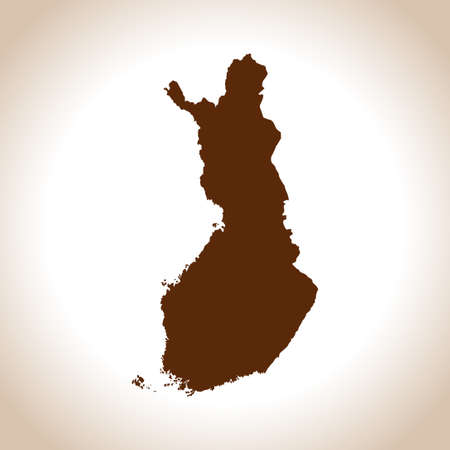 vector map of the Finlandのイラスト素材