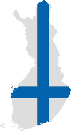 vector map of the Finlandのイラスト素材