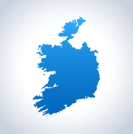 vector map of the Irelandのイラスト素材