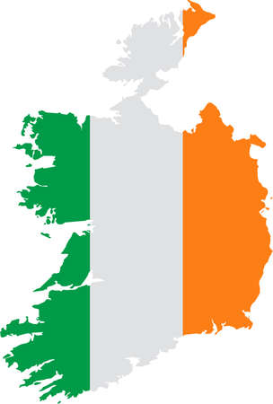 vector map of the Irelandのイラスト素材