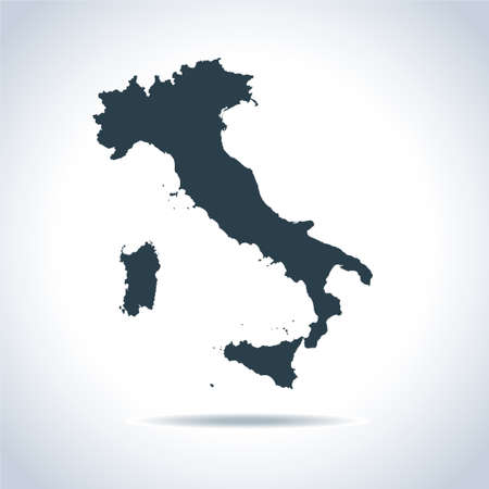 vector map of the Italyのイラスト素材