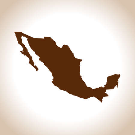 vector map of the Mexicoのイラスト素材