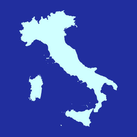 vector map of the Italyのイラスト素材