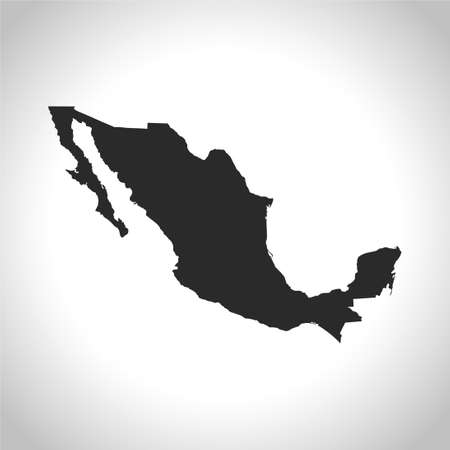 vector map of the Mexicoのイラスト素材