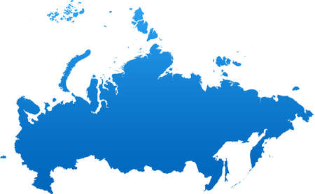 vector map of the Russiaのイラスト素材