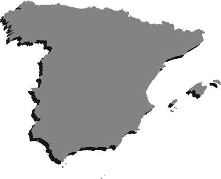 vector map of the Spainのイラスト素材