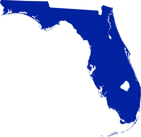 map of Floridaのイラスト素材