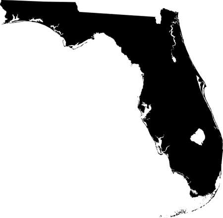 map of Floridaのイラスト素材
