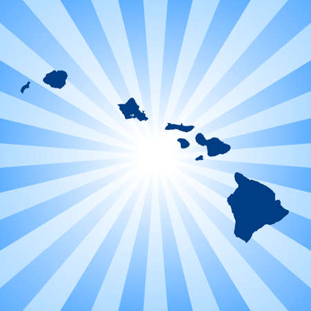 map of Hawaiiのイラスト素材