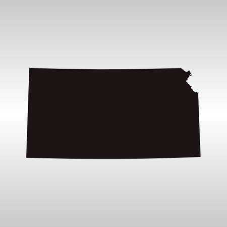 map of Kansasのイラスト素材