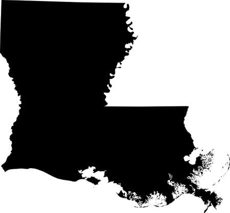 map of Louisianaのイラスト素材