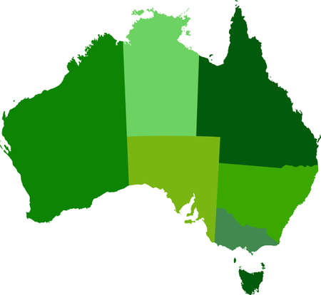 map of Australiaのイラスト素材