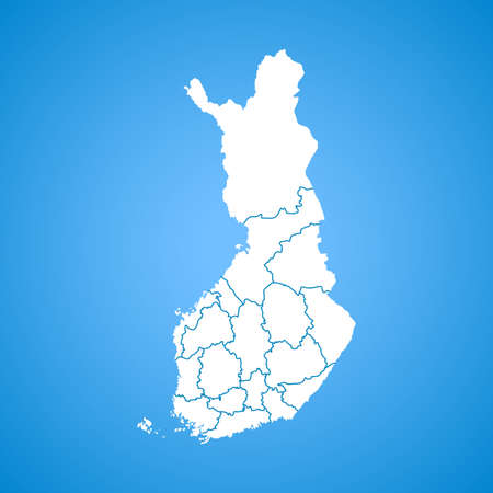 map of Finlandのイラスト素材