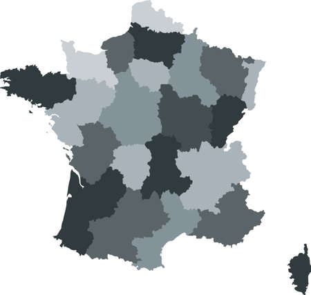 map of Franceのイラスト素材