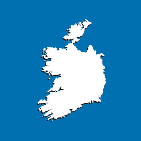 map of Irelandのイラスト素材