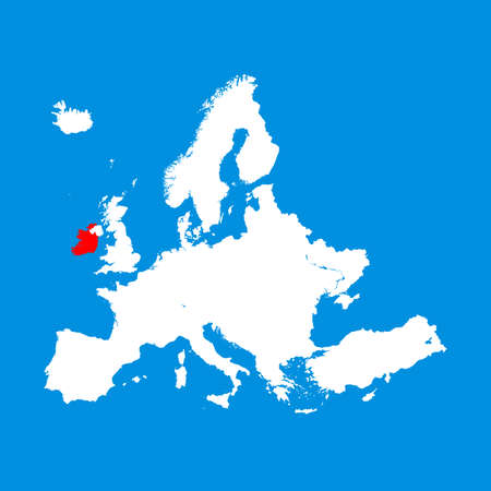 map of Irelandのイラスト素材