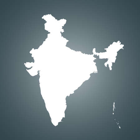 map of Indiaのイラスト素材