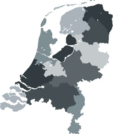 map of Netherlandsのイラスト素材