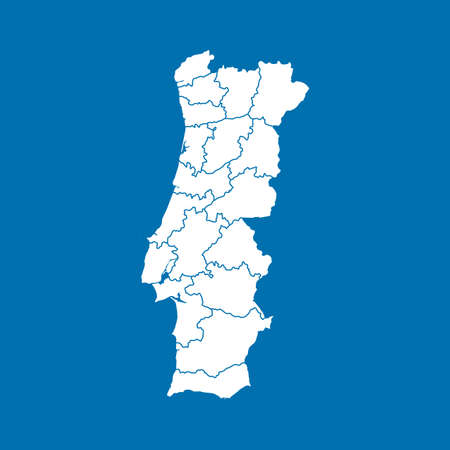 map of Portugalのイラスト素材