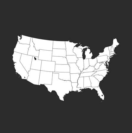 map of USAのイラスト素材