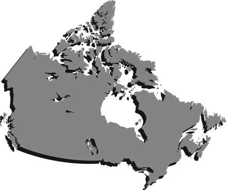 map of Canadaのイラスト素材