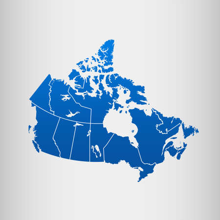 map of Canadaのイラスト素材
