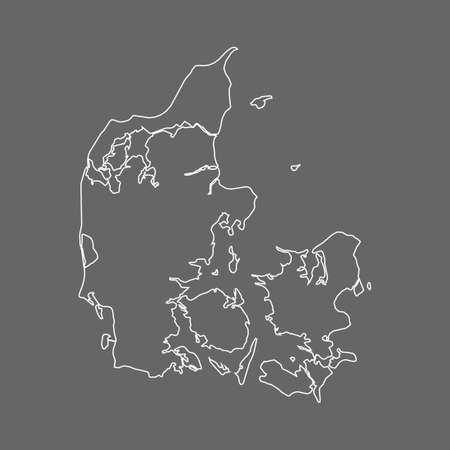 map of Denmarkのイラスト素材